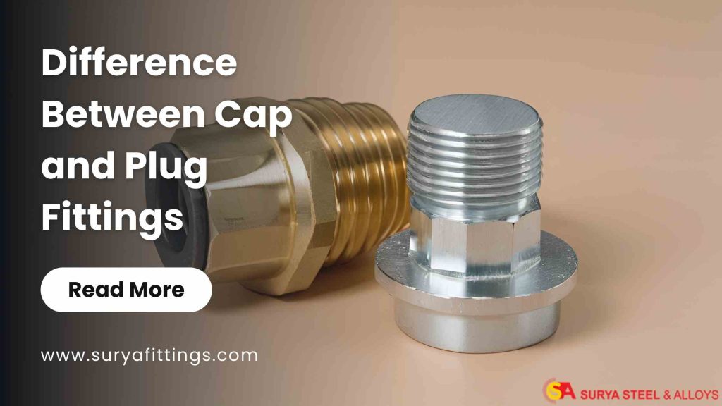 difference between cap and plug fittings